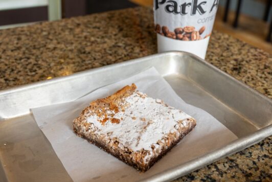 Park Avenue Coffee is known for its various flavors of gooey butter cake.