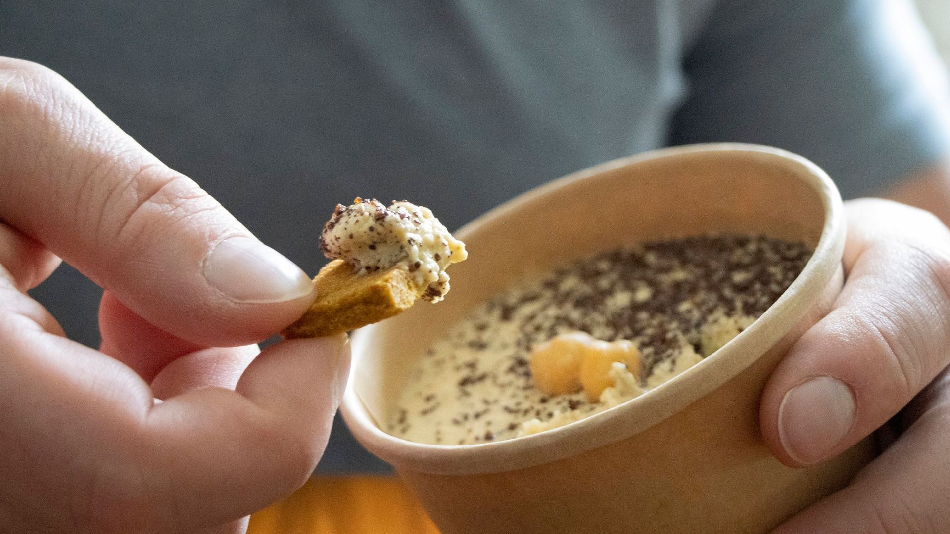 Mylk and Hummus sells nutrient-dense hummus at Soulard Farmers Market.