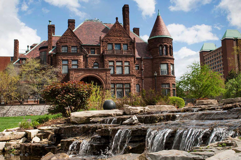 The Historic Samuel Cupples House on the Campus of Saint Louis University.