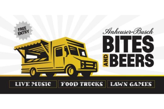 Enjoy live music, lawn games, food trucks and beer at the Anheuser-Busch Biergarten.