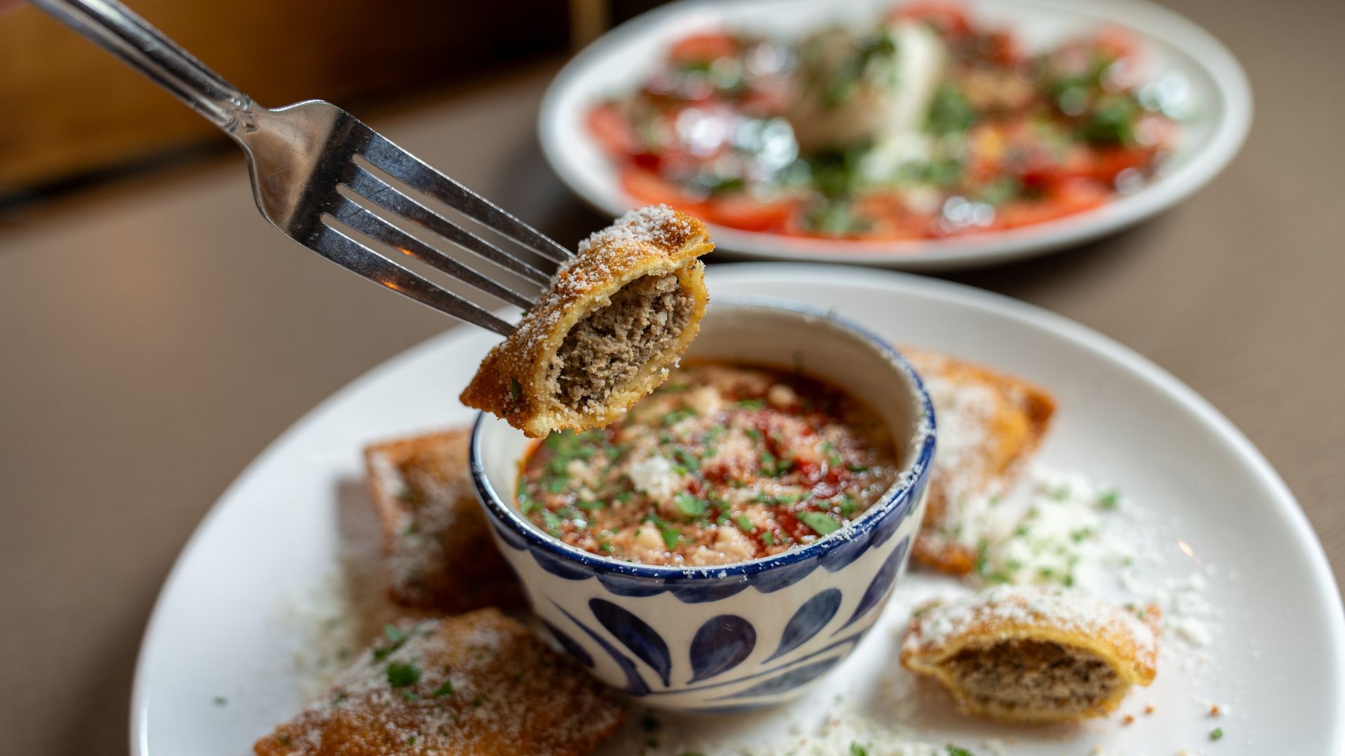 Anthonino’s Taverna serves classic toasted ravioli.