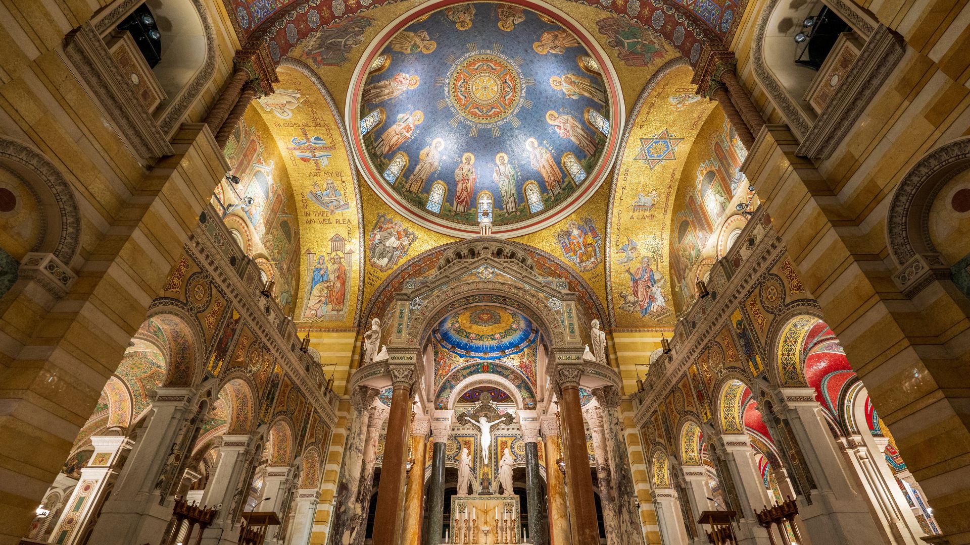 Cathedral Basilica of St. Louis dazzles visitors with millions of mosaics.