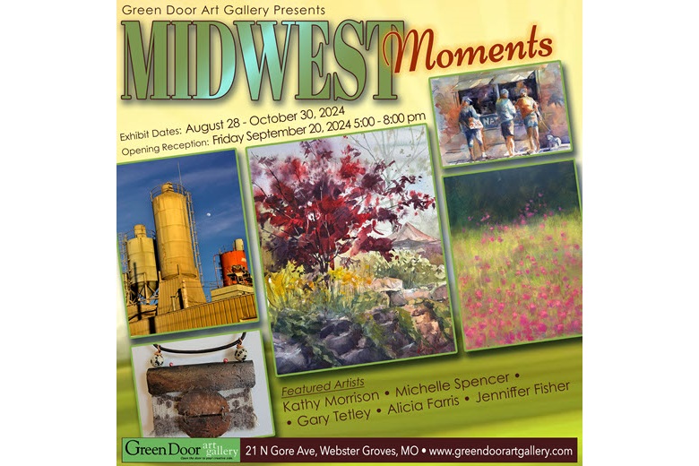 Midwest Moments Art Exhibit at Green Door Art Gallery.