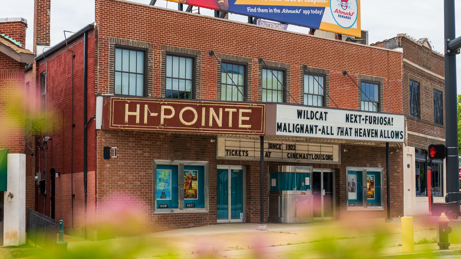 Dating back to 1922, Hi-Pointe Theatre has two screens and a mix of new and old movies on view.