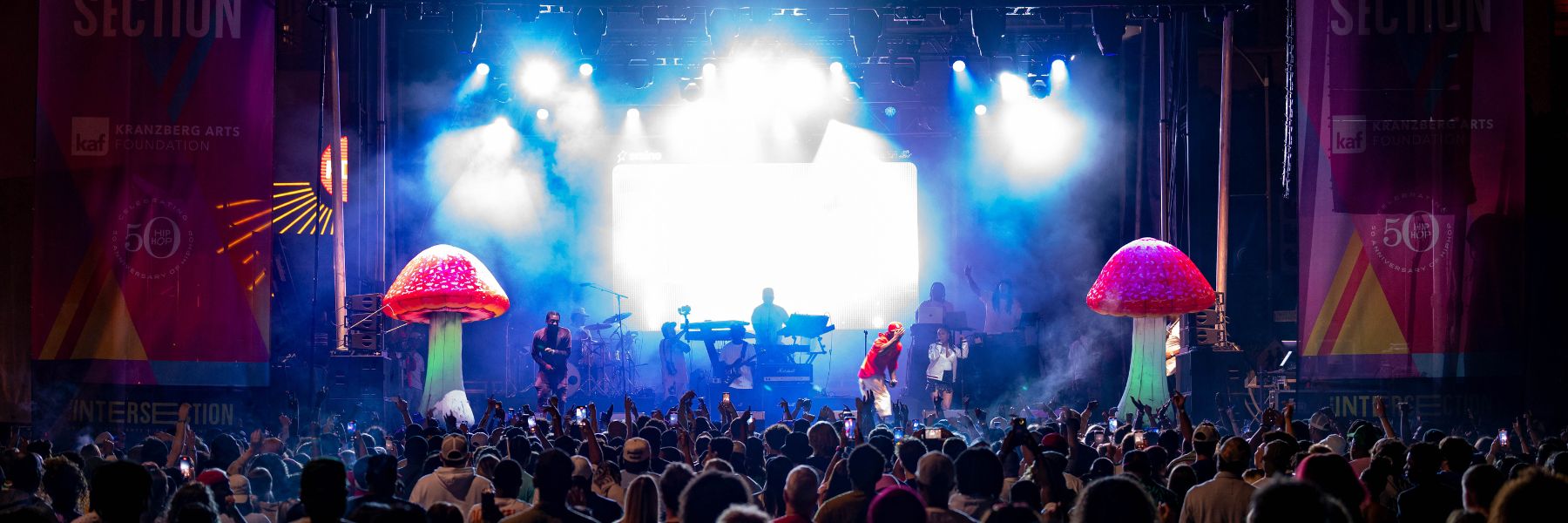 Smino performs during Music at the Intersection.