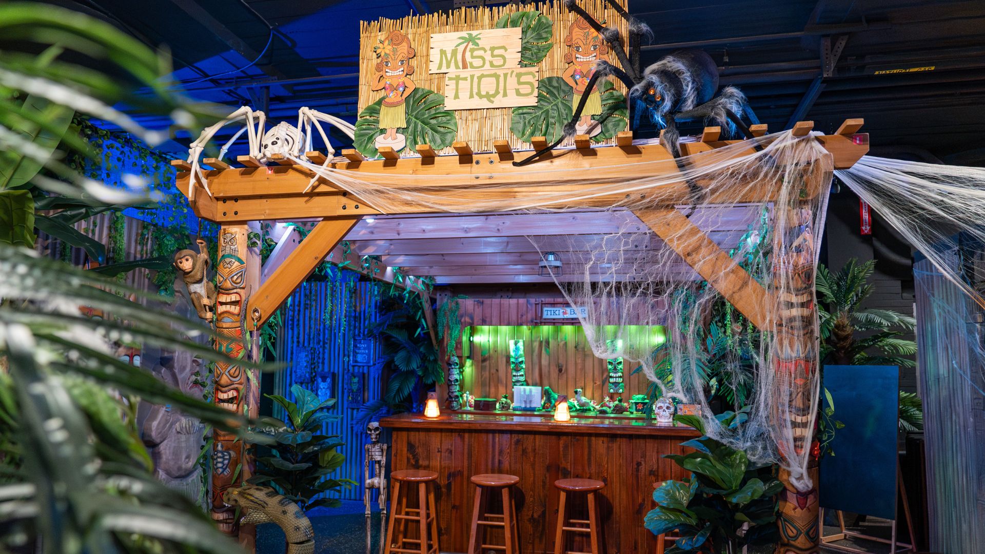 Miss Tiqi's is a Tiki bar at Adventures of Intrigue.