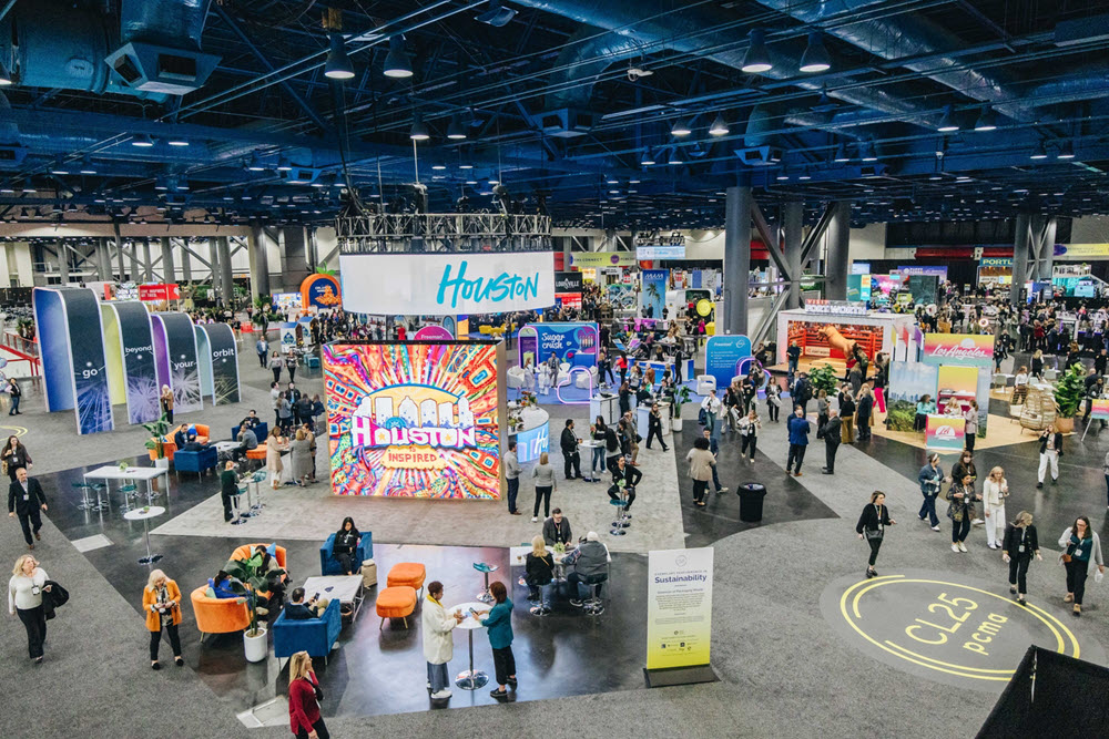 Tradeshow floor set up by Heritage Convention Services.