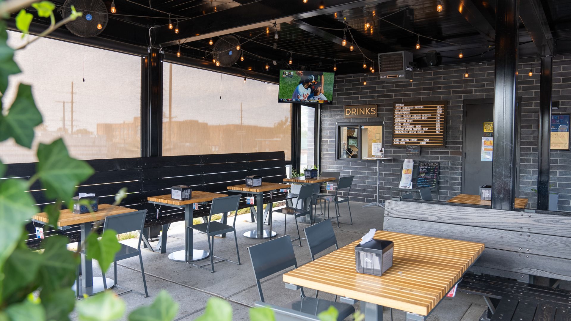 The Patio at Side Project Brewing offers outdoor seating.