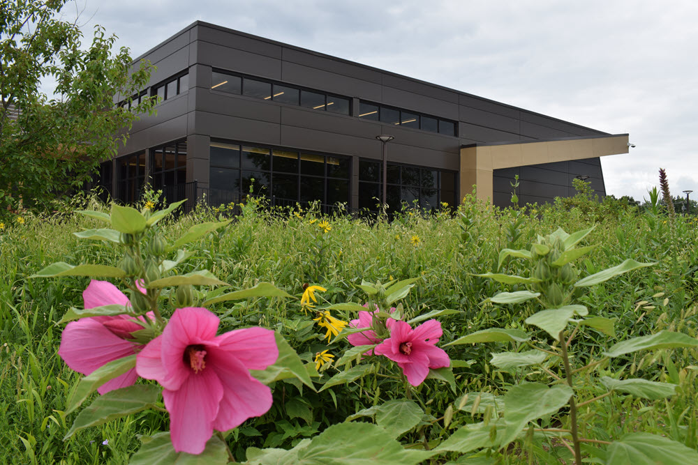 The Weldon Spring Site Interpretive Center Exterior and Garden.