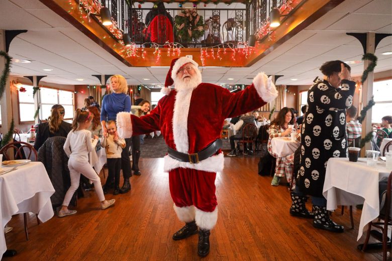 The Riverboats at the Gateway Arch hosts cruises with Santa, pancakes and pajamas.