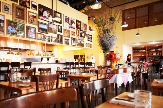 Pastaria in Clayton offers a warm, familial atmosphere.