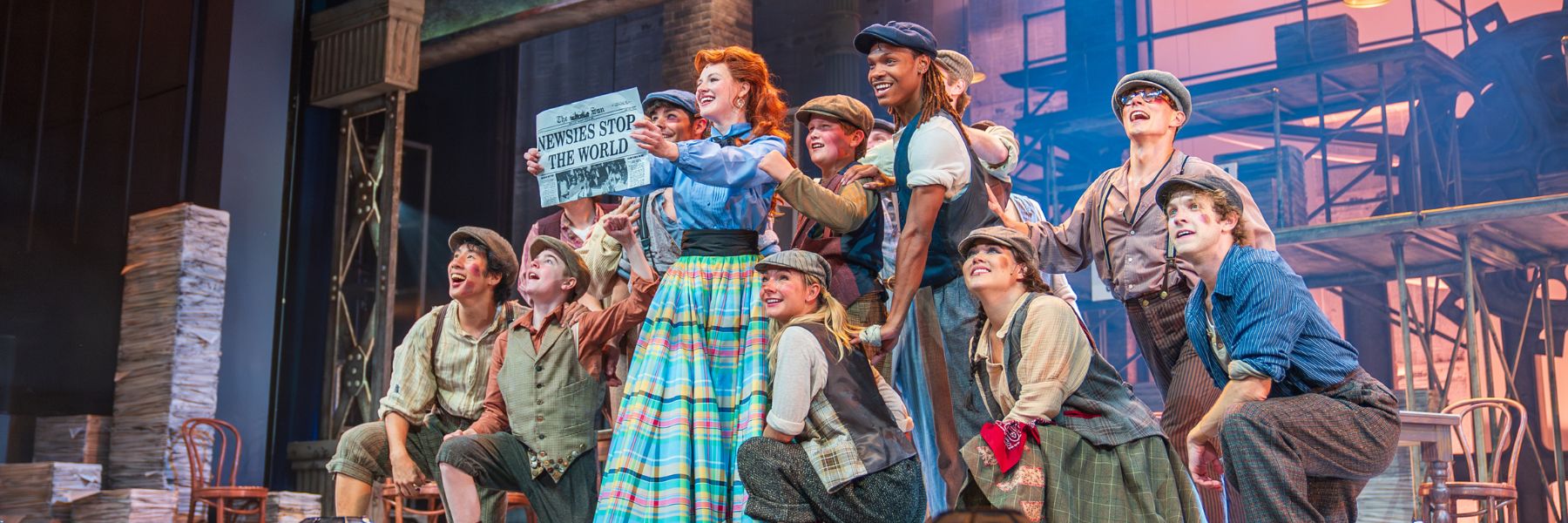 STAGES presents Newsies at the Kirkwood Performing Arts Center.