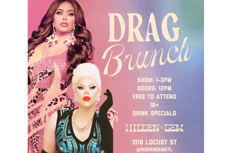 Drag Brunch at Hidden Gems.