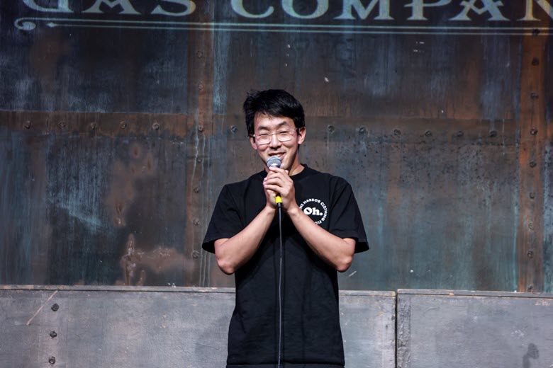 Hans Kim at Helium Comedy Club.