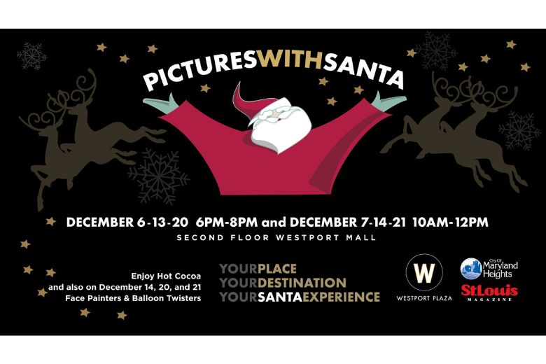 Get your picture taken with Santa at Westport Plaza on select dates in December.