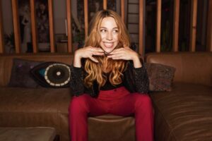 Tina Friml performs at the Flyover Comedy Festival in St Louis.