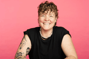 Rachel Scanlon at Helium Comedy Club.