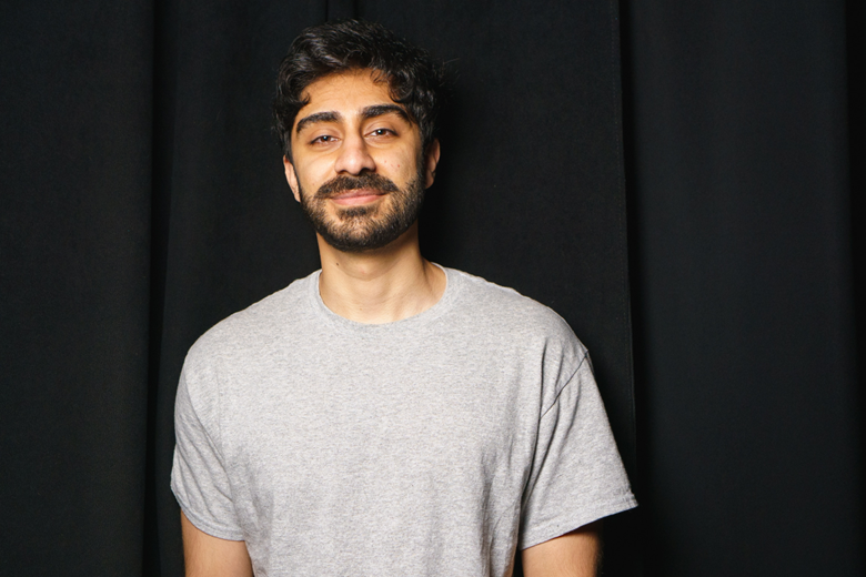 Sahib Singh at Helium Comedy Club.