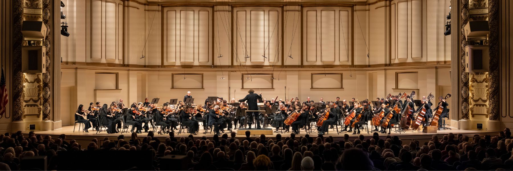 The St Louis Symphony Orchestra performs at Powell Hall in the Grand Center Arts District.