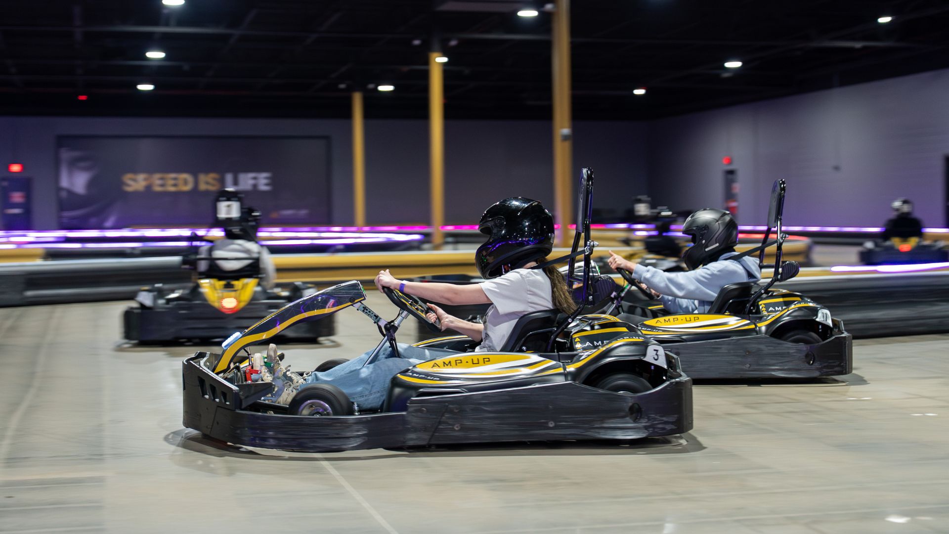 Amp Up Action Park offers a deal on axe-throwing and go-karting for Valentine's Day in St Louis.