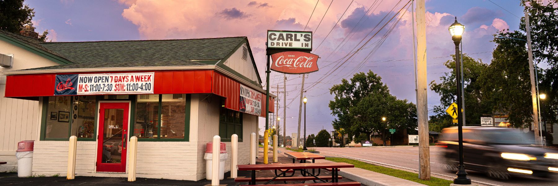 Carl's Drive-In is an iconic St Louis diner on Route 66.