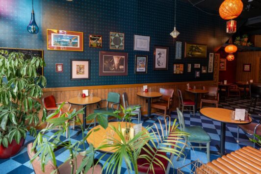 The décor at Mainlander in St Louis is reminiscent of your fun uncle's 1950s basement.
