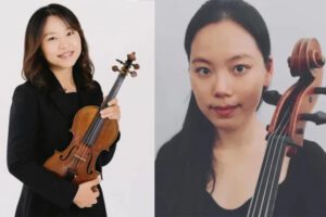 Performance, Kemper Unplugged: Seul Lee, violin, and Kimberly Jeong, cello at Mildred Lane Kemper Art Museum.