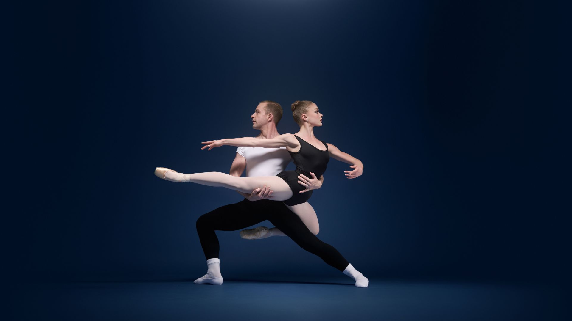 Saint Louis Ballet dancers strike a pose.