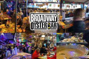 Mardi Gras Parade Day Party at Broadway Oyster Bar.