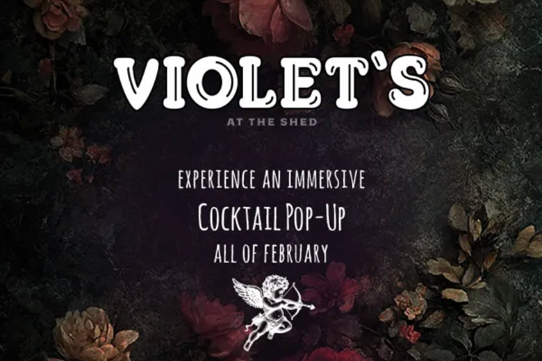 Violets at the Shed at the Train Shed.