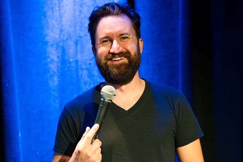 Deric Cahill at Helium Comedy Club.