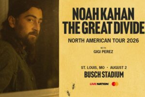 Noah Kahan at Busch Stadium.