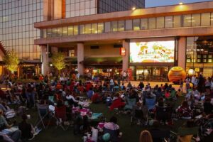 Movie Night at Westport Plaza.