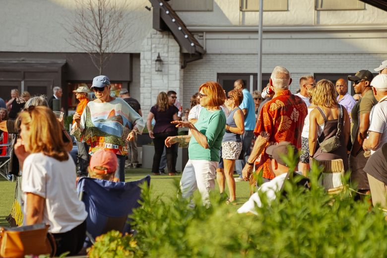 Parties on the Plaza at Westport Plaza.