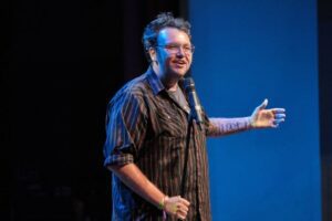 Sam Tallent at Helium Comedy Club.