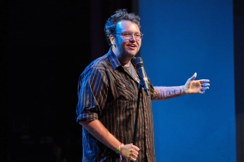 Sam Tallent at Helium Comedy Club.