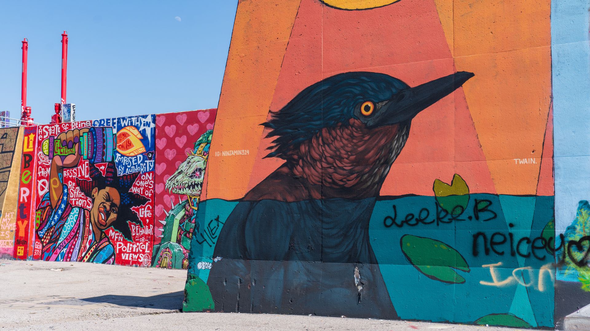 St Louis' Mural Mile is a kaleidoscope of colors, textures and styles.