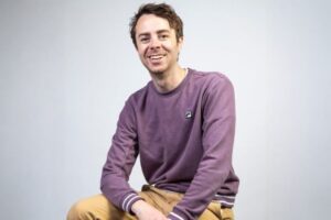 Geoffrey Asmus at Helium Comedy Club.