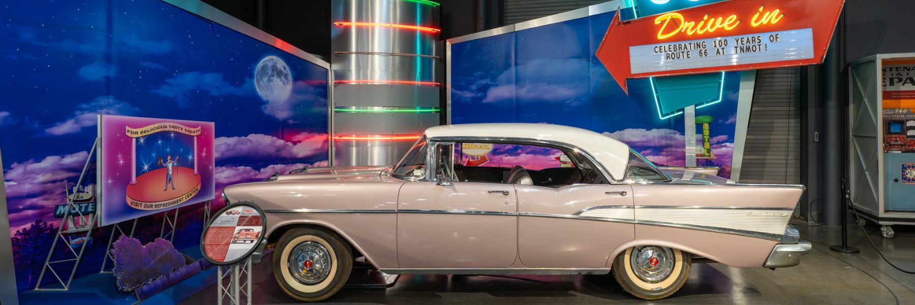 The National Museum of Transportation has classic cars in its new Route 66 exhibition.
