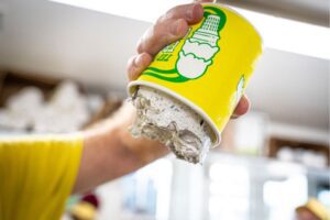 At Ted Drewes along Route 66, the famous ice cream desserts are served upside down.