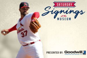 Saturday Signings with Jeff Suppan at Cardinals Hall of Fame Museum.