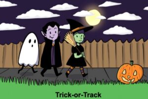 Trick-or-Track at the National Museum of Transportation.