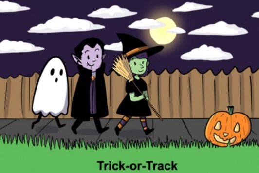 Trick-or-Track at the National Museum of Transportation.