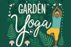 Garden Yoga at the St. Louis County Library.