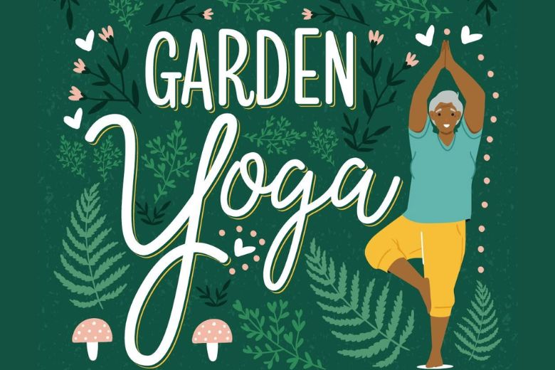 Garden Yoga at the St. Louis County Library.