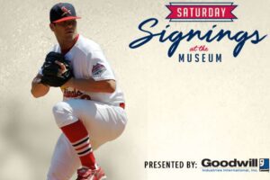 Saturday Signings with Anthony Reyes at Cardinals Hall of Fame & Museum.