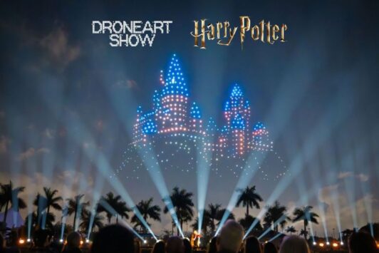 Harry Potter Drone Show at World Wide Technology Raceway.