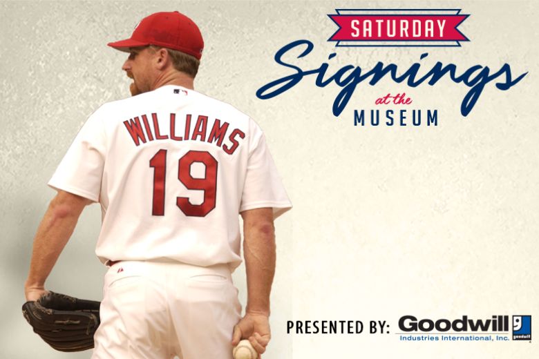 Saturday Signings with Woody Williams at the Cardinals Hall of Fame & Museum.