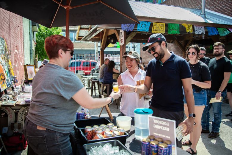 Brewed Arts Festival on Cherokee Street.