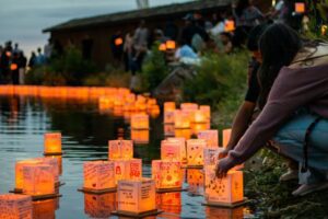 Water Lantern Festival at Creve Coeur Park.